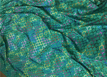 Leotard 의복을 위한 포일 홀로그램 두 배에 의하여 뜨개질을 하는 인쇄된 나일론 직물