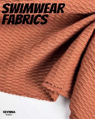 130cm 너비, 250gsm 무게, 재활용 나일론 혼방의 프리미엄 텍스처 수영복 원단 - 고성능 수영복용