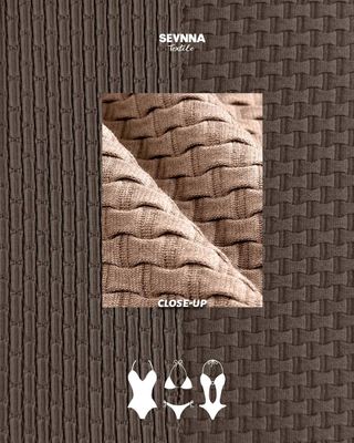 105cm 재생 나일론 스판덱스 이중 니트 원단 360gsm