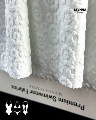 텍스처 수영복 원단 95% 재활용 폴리에스터, 높은 염소 저항력