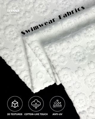 텍스처 수영복 원단 95% 재활용 폴리에스터, 높은 염소 저항력