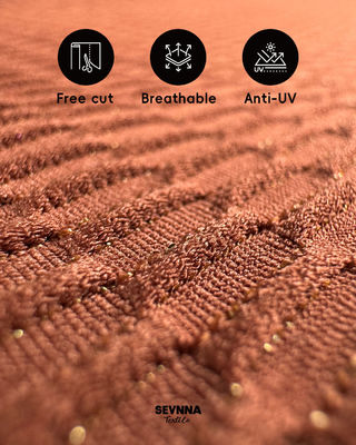 130cm 너비, 250gsm 무게, 재활용 나일론 혼방의 프리미엄 텍스처 수영복 원단 - 고성능 수영복용