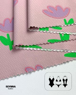 여름 및 가을 착용을 위한 180gsm 중량 이중 니트 원단, 친환경 87% 재활용 나일론 포함