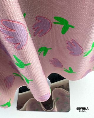 여름 및 가을 착용을 위한 180gsm 중량 이중 니트 원단, 친환경 87% 재활용 나일론 포함