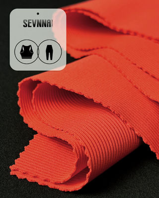 85% Nylon 15% Spandex Sport Bra Fabric with 370gsm Weight and 130cm Width for High-Performance Activewear