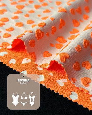 Premium Textured Swim Fabric with UPF 50+ Sun Protection and 120cm Width for Swimwear Production