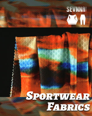 UPF 50+ Sun Protection Running Fabrics with 95sm Weight and 87% Polyester SD +13% Spandex Composition