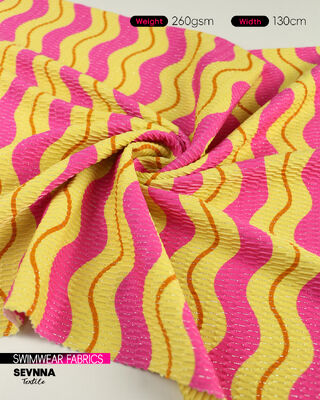 환경 친화적 인 재활용 수영복 직물 78% 재활용 나일론 5% 금속 은과 17% 스판덱스