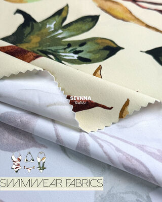 86% 나일론 14% 스판덱스 재활용 수영복 천체 205gsm 유니섹스 친환경 수영복 컬렉션의 지속 가능한 수영복 재료