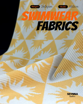 260gm 고 염소 내성 UPF 50+ 텍스처가있는 수영복