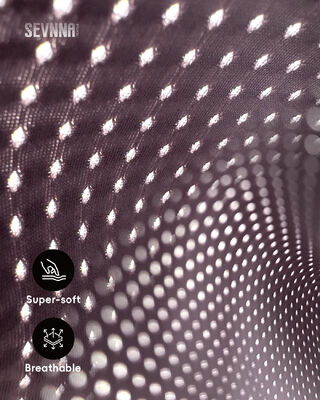 UPF 50+ 러닝 원단, 190gsm 중량 및 플랫락 심으로 고성능 운동복 소재