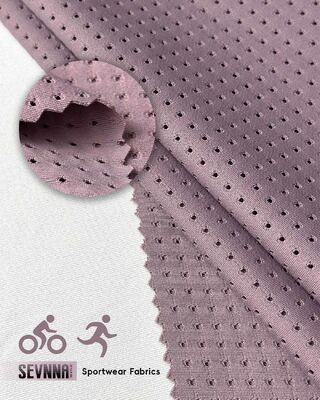 UPF 50+ 러닝 원단, 190gsm 중량 및 플랫락 심으로 고성능 운동복 소재