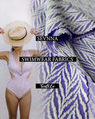 Men Recycled Swimwear Fabric with 58% Recycled Polyester 33% Nylon 9% Spandex for Sustainable Swimwear Lines