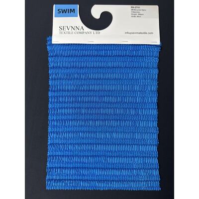 320GSM UPF 50+ 재활용 나일론 시어스커 섬유 수영 천 RN-2781