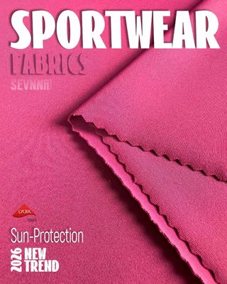 152cm Width Recycled Lycra Fabric In Plain Pattern For Environmentally-Friendly Apparel