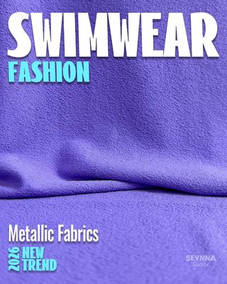 120cm Width Solid Recycled Swimwear Fabric In Solid Pattern For Sustainable Swimwear