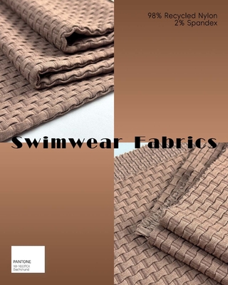 105cm 재생 나일론 스판덱스 이중 니트 원단 360gsm