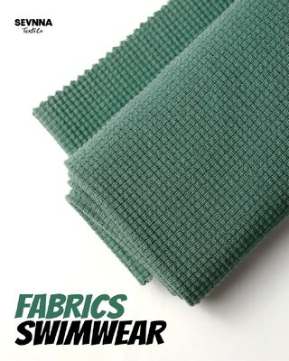 뛰어난 신축성의 질감 있는 수영복 원단 (유기농 면 95% 및 스판덱스 5% 함유, 높은 색상 견뢰도)