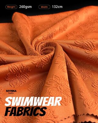 260gsm 중량, 132cm 폭의 지속 가능한 재활용 폴리에스터 원단, 친환경 섬유를 위한 기계 세탁 가능